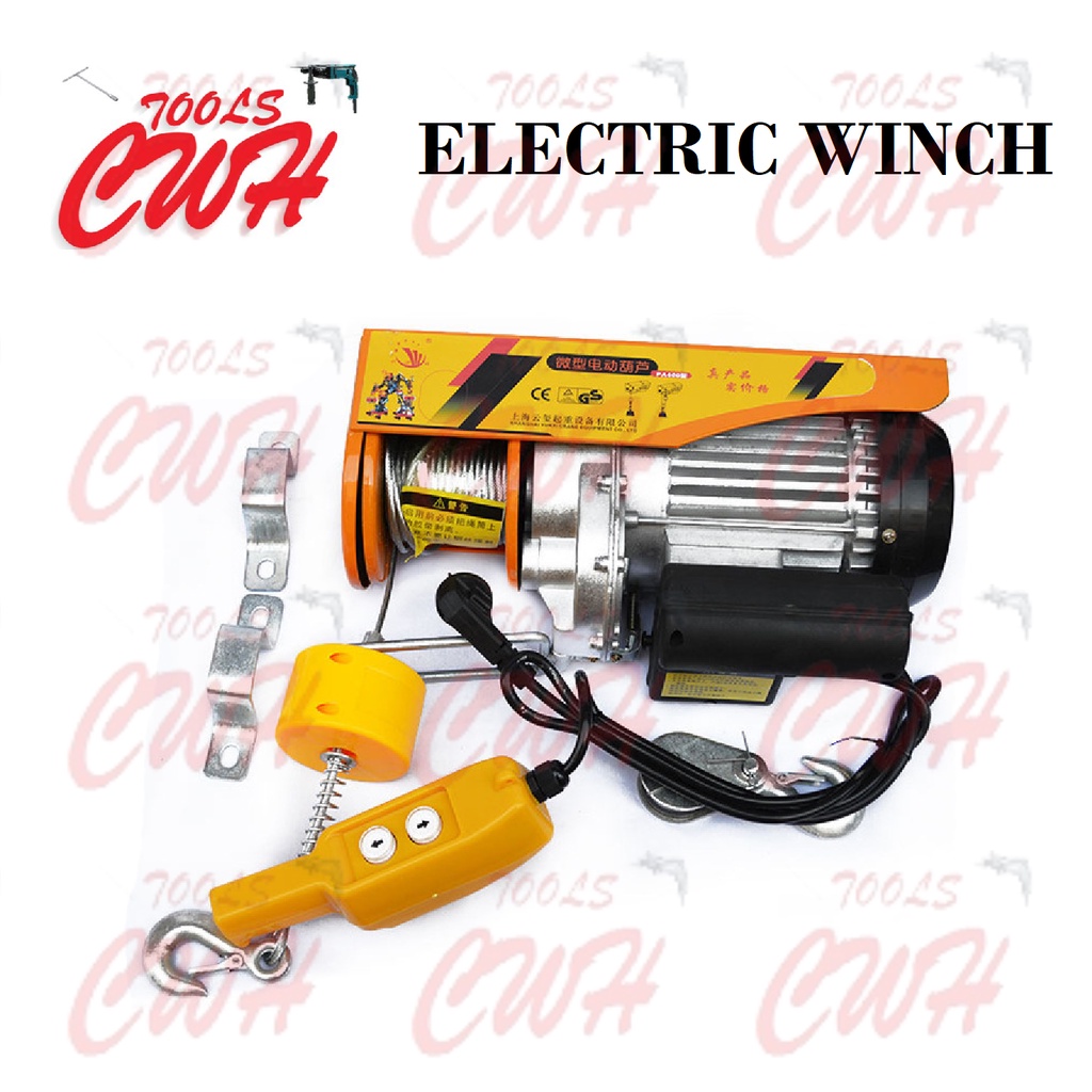 PRC ELECTRIC WINCH HOOK HOIST MINI CRANE LIFT LIFTING WIRE ROPE CHAIN