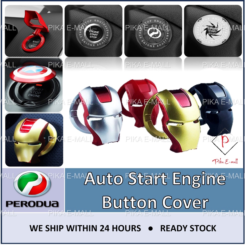 Auto Engine Start Stop Push Button Cover Decorative Perodua Alza 2022 ...