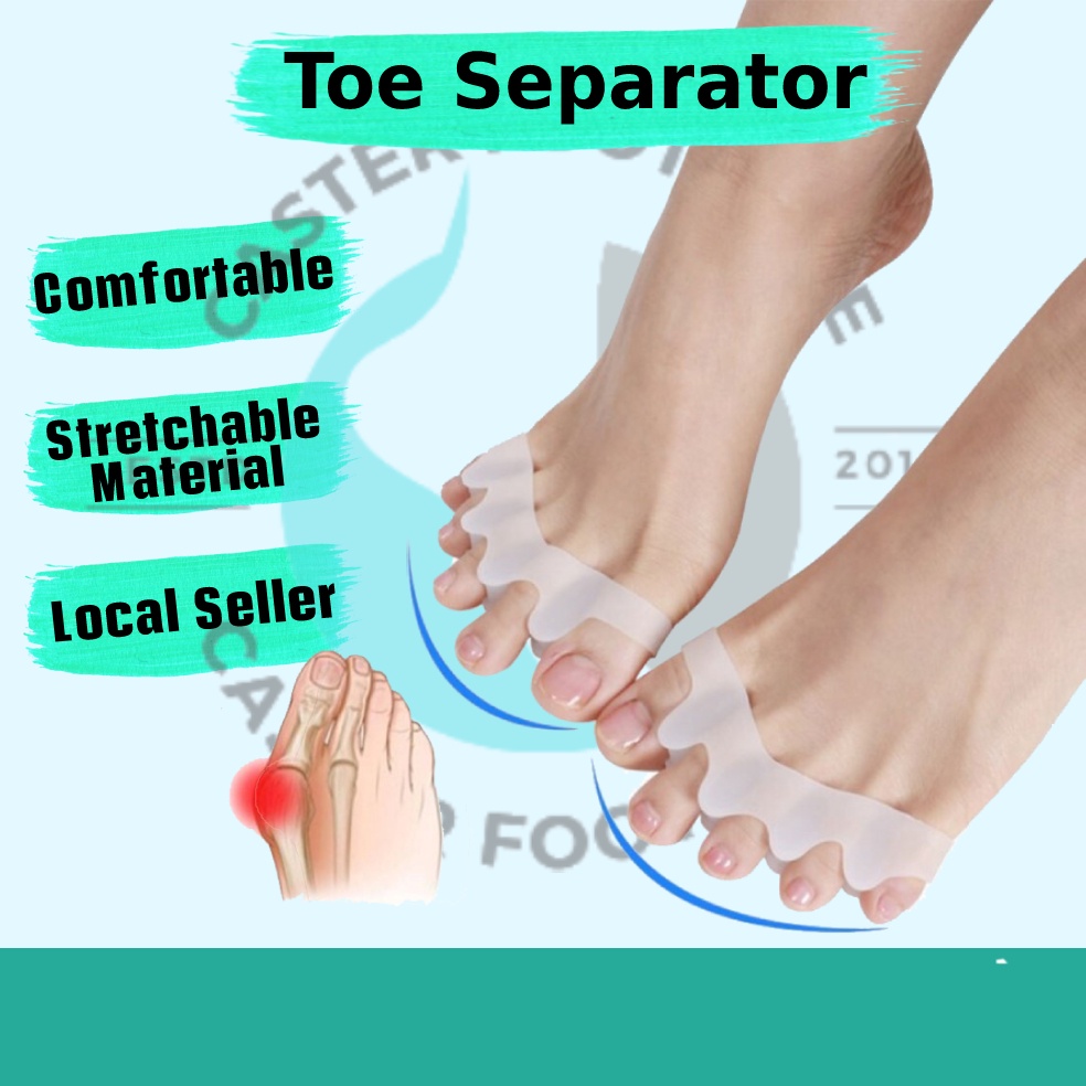 Five Toes Separator Spreader Bunion Corrector Foot Care Hallux Valgus