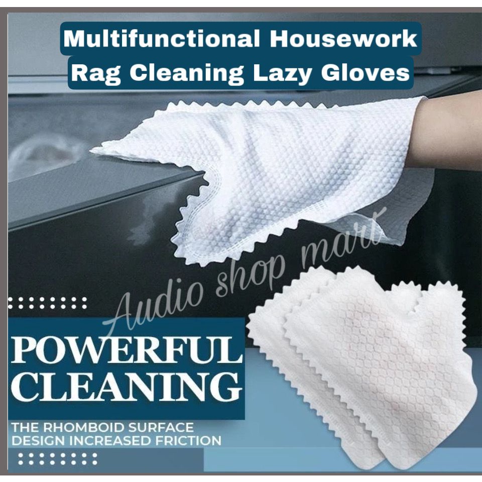 【10pcs】Multifunctional housework rag cleaning lazy gloves non ...
