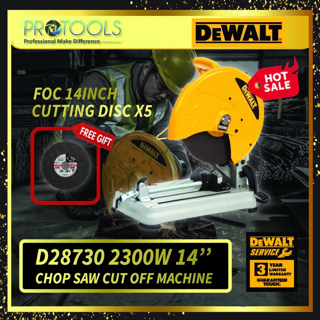 Dewalt D28730 Xd D28730 D28720 14inch Cut Off Saw Chop Saw Foc 14 Cutting Disc 9692