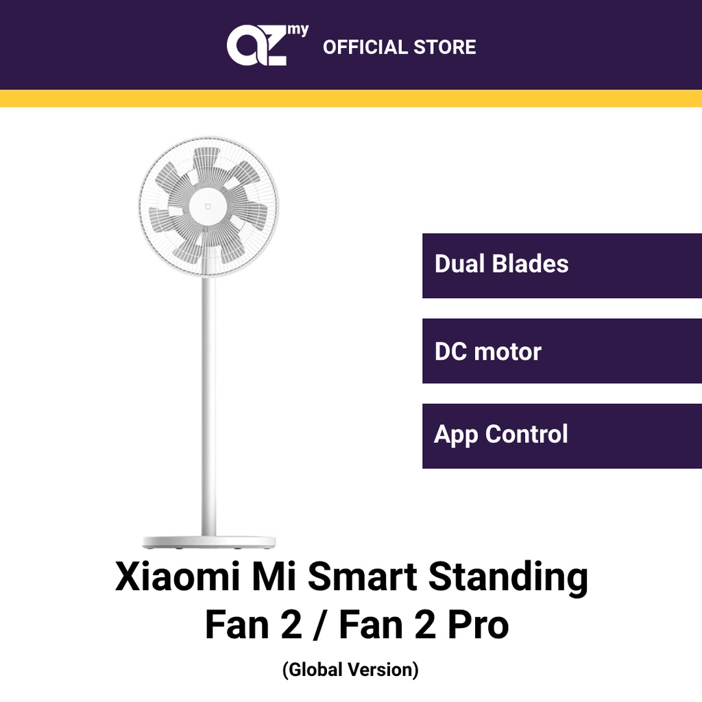(Global Version) Xiaomi Mi Smart Standing Fan 2 / Fan 2 Pro [Dual ...