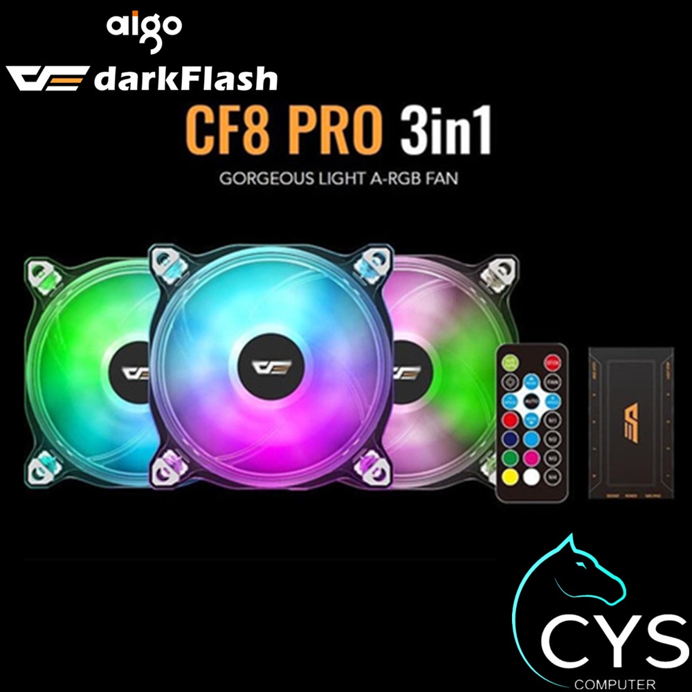 AIGO DARKFLASH CF8 PRO (3 IN 1 / SINGLE PACK / MAGNETIC LIGHT BAR RGB ...