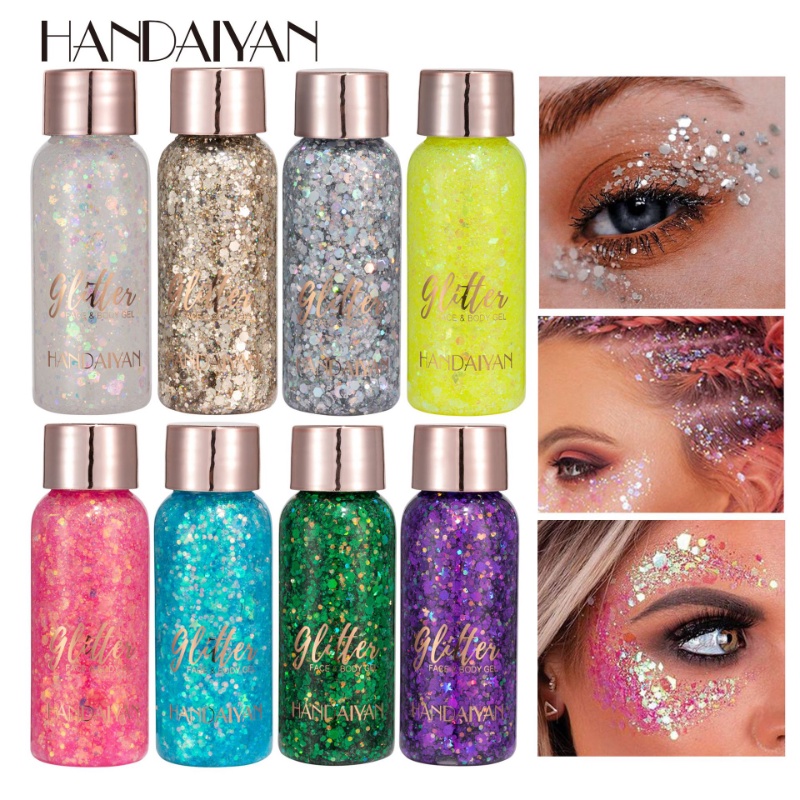 32ML HANDAIYAN Glitter Eye Shadow Sequins Gel Mermaid Scale Face Body