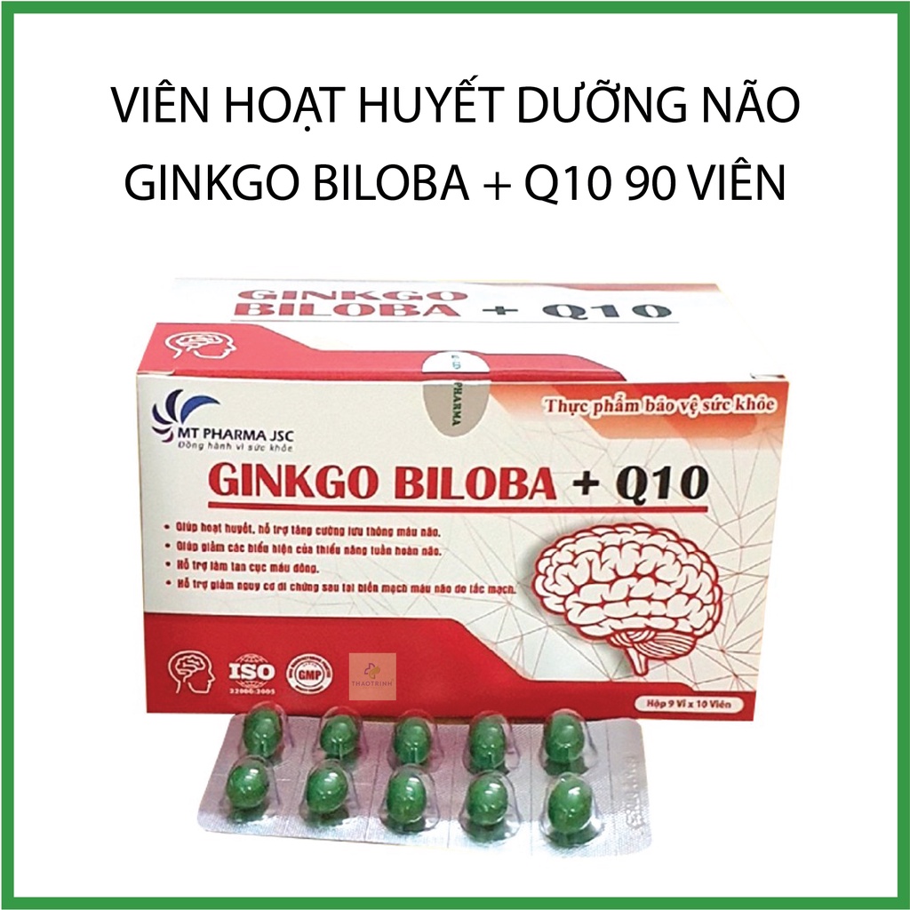 Ginkgo Biloba + Q10 DMT Brain Nourishing Blood Tablets (Box Of 90