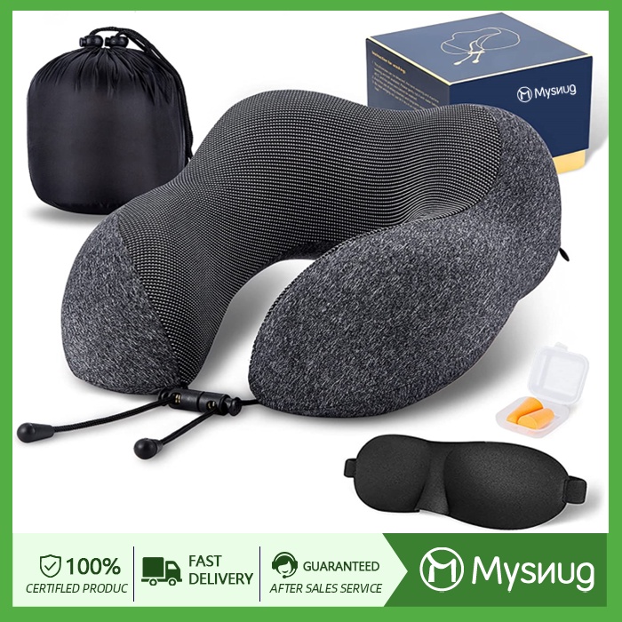 Travel Pillow,Travel Neck Pillows for Sleeping,100 Pure Memory Foam