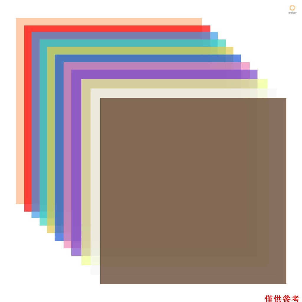 Andoer Gel-Lichtfilter 30x30 Cm | 11 Farben Set | Für LED Licht & Blitz | Fotostudio Zubehör