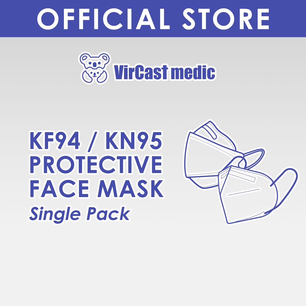 Vircast / Safeco KF94/KN95 PROTECTIVE FACE MASK SINGLE PACK (1PCS ...