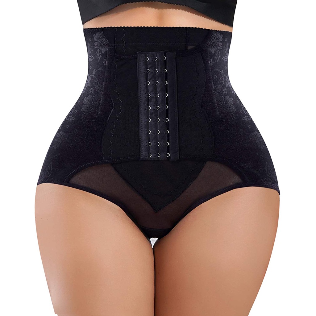 High waist body shape underwear for women tummy control shapewear Black  S/XS