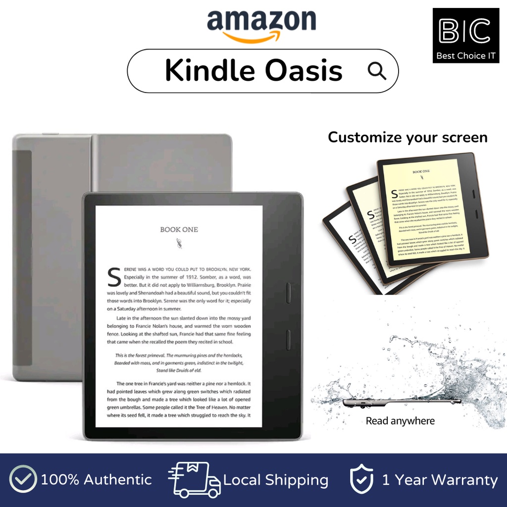 Amazon Kindle Oasis – Now with adjustable warm light – Ad-Supported ...