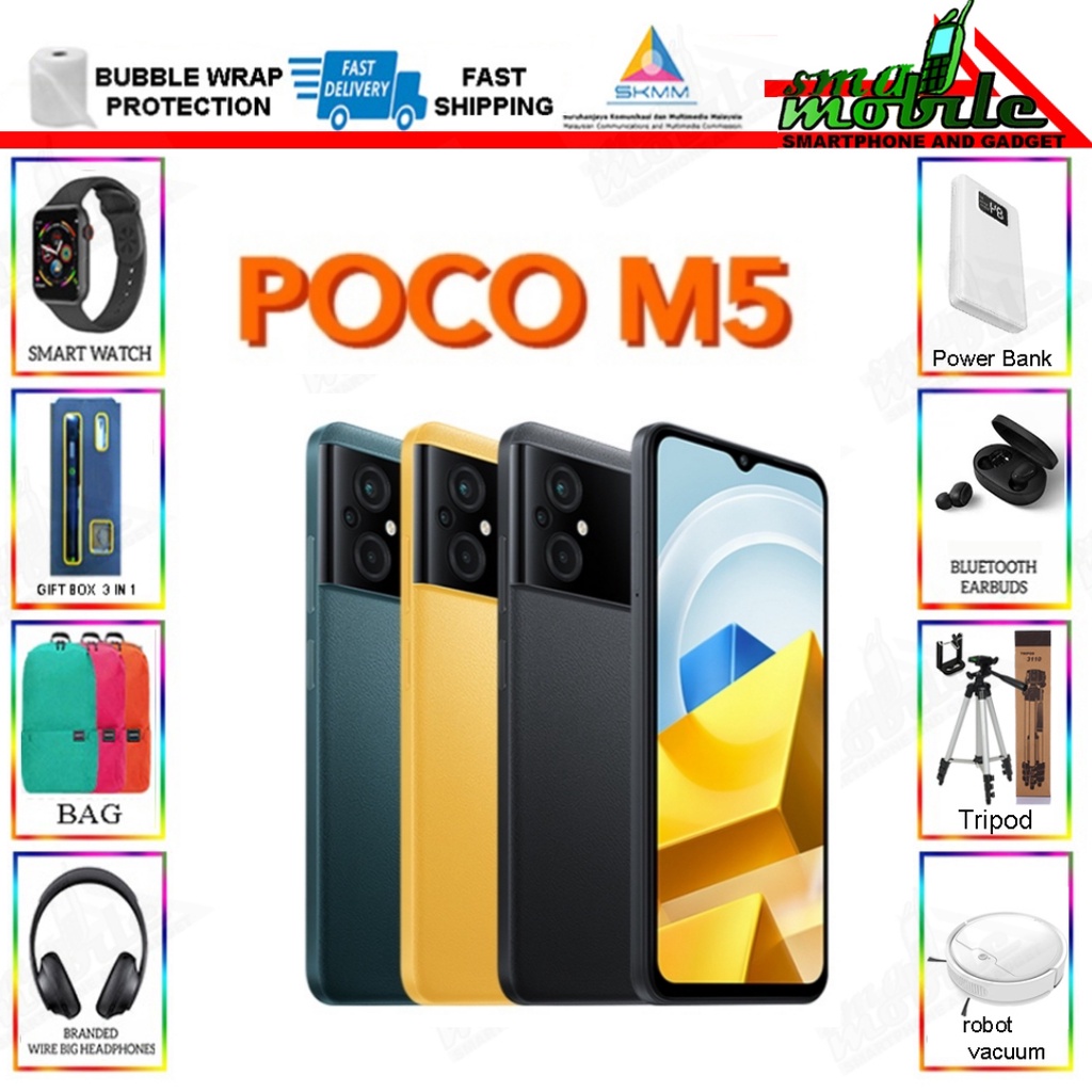 POCO M5 4G 💥6GB+128GB💥🎁FREE GIFT🎁 POCO MALAYSIA WARRANTY | Shopee Malaysia
