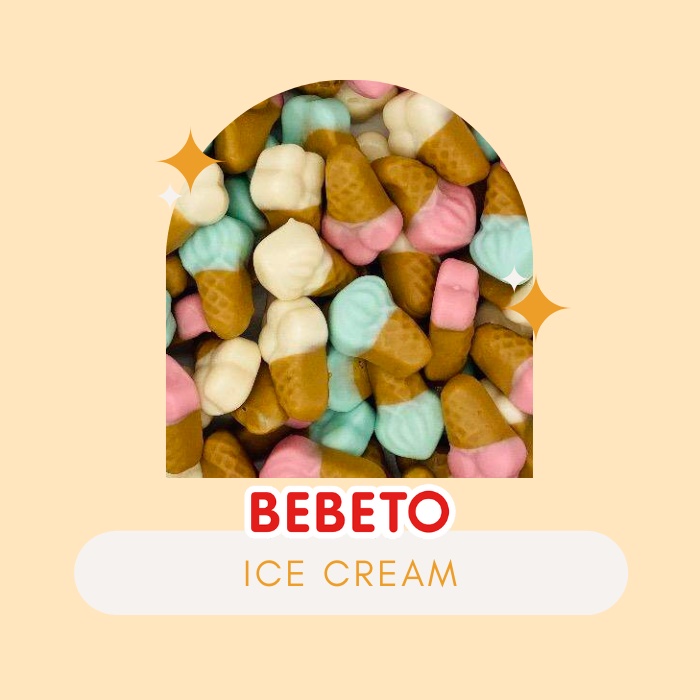 Bebeto Ice Cream +100g Repack Gummy Candy (HALAL) Shopee Malaysia