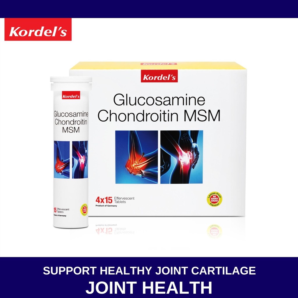 [Exp 10/24] Kordel's Glucosamine Chondroitin MSM Effervescent (4 x 15's
