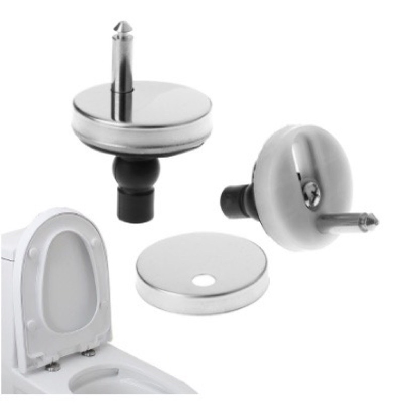 2pcs WC Toilet Seat Hinges Fittings Quick Release Cover Hinge Screw