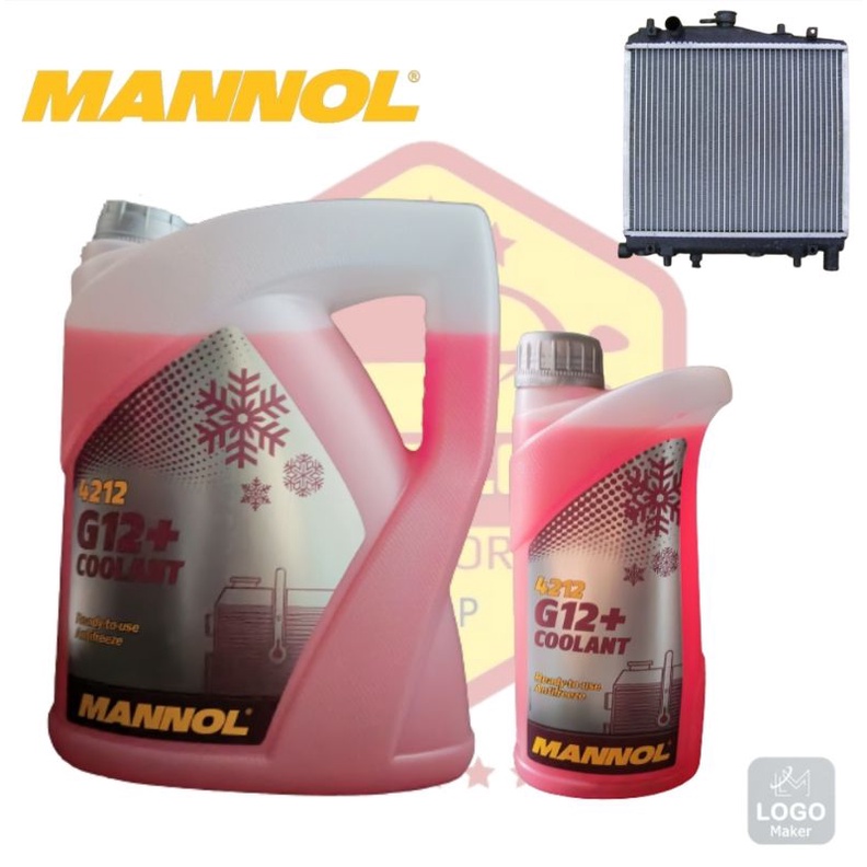 COOLANT G12+MANNOL 4212(5L/1L)Antifreeze , Coolant Flush 9965 | Shopee ...