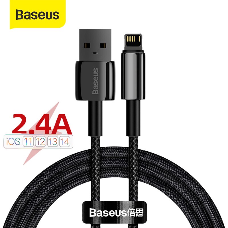 Baseus 2.4A USB to Litning Cable Support Fast Charging Compatible For