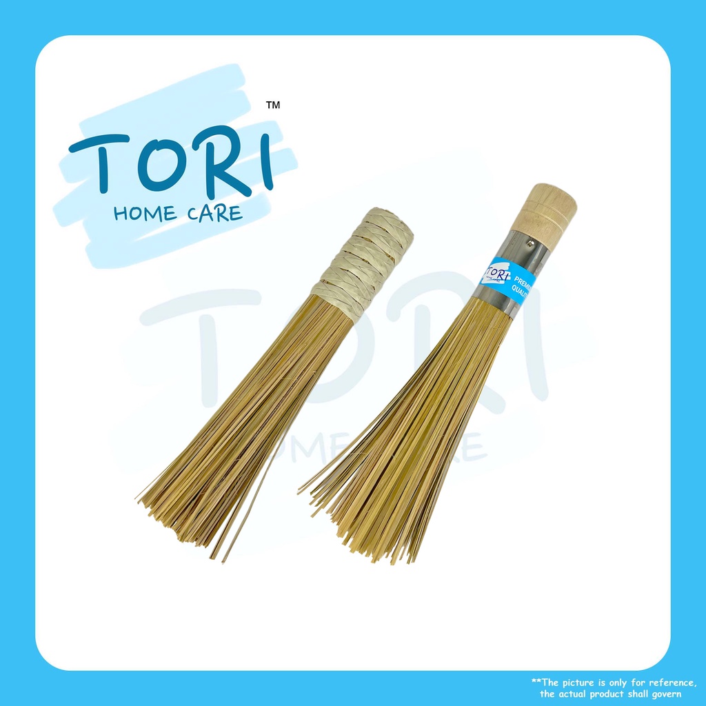TORI HOME Bamboo Wok Brush Berus Kuali Buluh Pot Brush Pan Brush