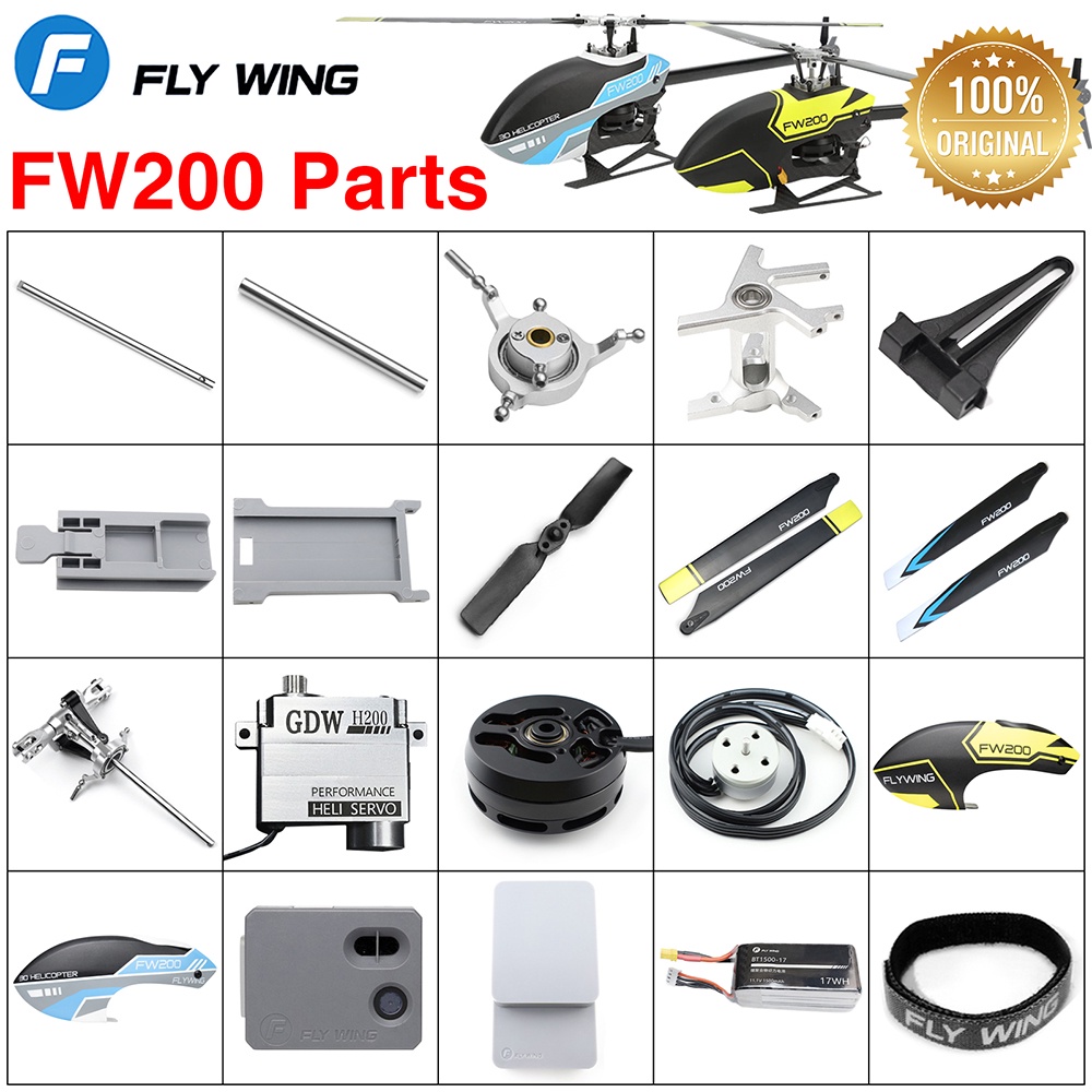 FLYWING FW200 RC Helicopter Parts Original Hood Install Plate Tail