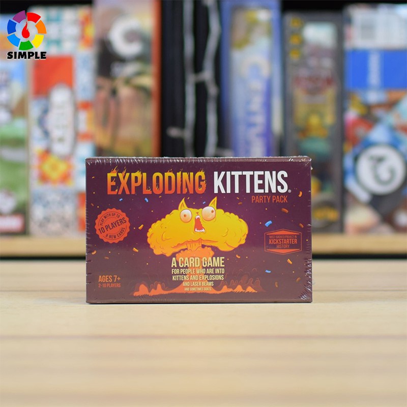Exploding Kittens Card Game-Party Pack (no music) | Shopee Malaysia