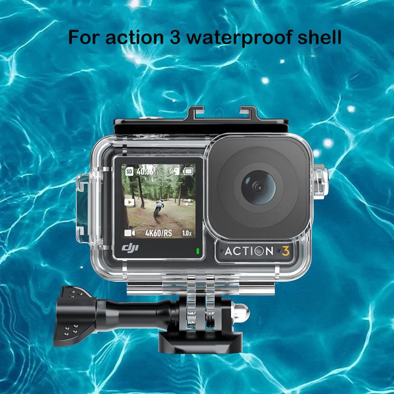 thumbnail image 2 of Dji Action 5 Pro FitStill 196FT Waterproof Case For DJI Osmo Action 5 Pro/ Action 4/Action 3 - Magnetic Quick Release 196FT Underwater Housing 2 of 10