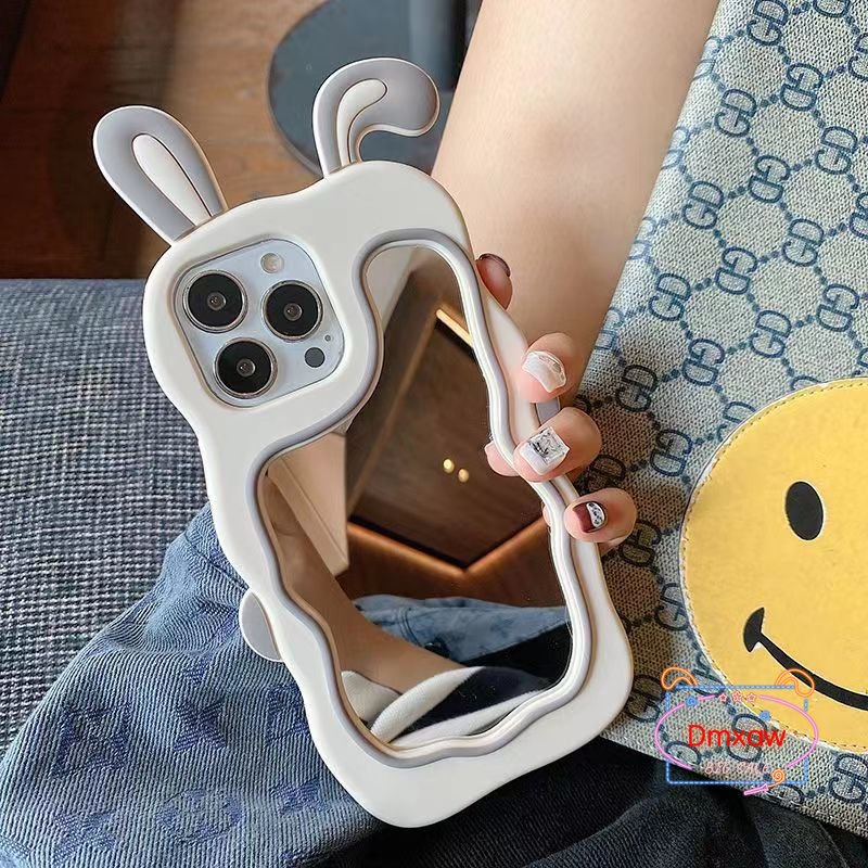 Cute 3D Rabbit Mirror Case Vivo V23 V23E 5G V21 4G 5G V20 Pro Y19 Y91C ...