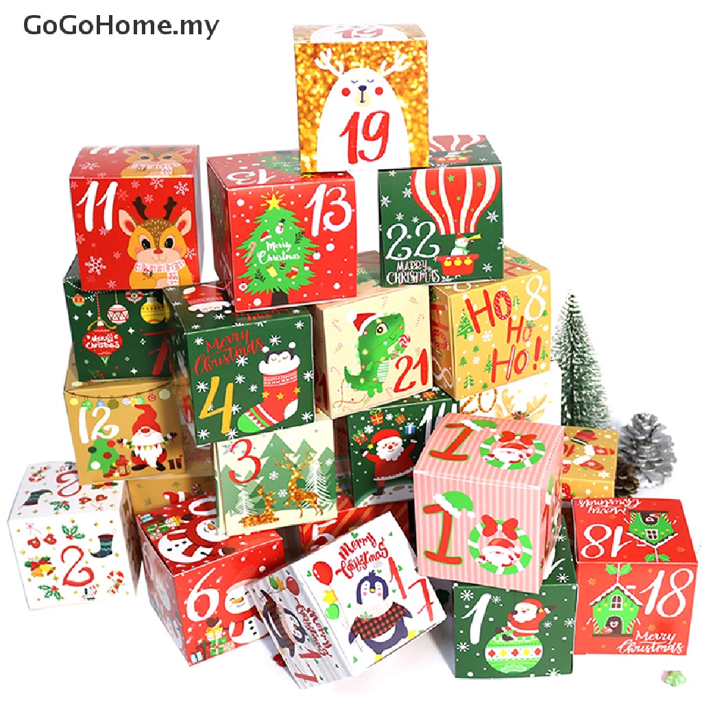 GOG Christmas Advent Calendar Boxes 24 Days DIY Advent Calendar Boxes