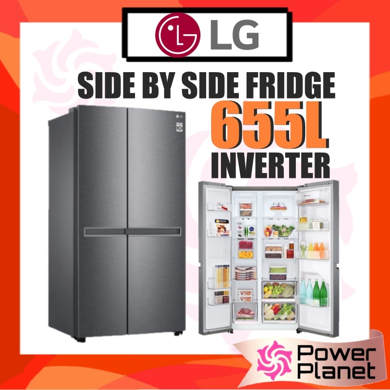 LG 655L SidebySide Fridge GCB257JQYL Dark Graphite Finish Inverter