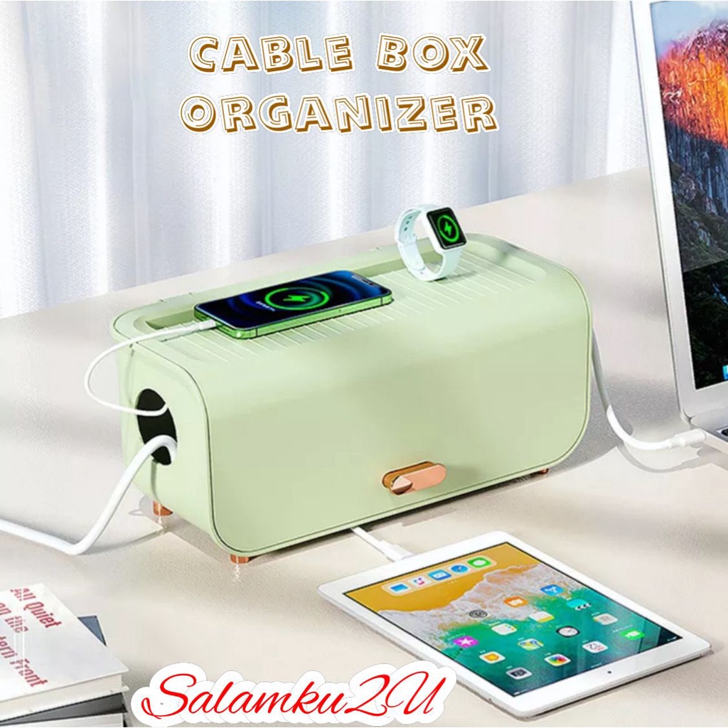 Cable Box Organizer Wire Cable Storage Case Socket Plug Box Cable