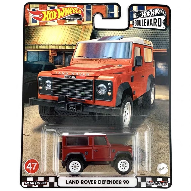 Hotwheels Premium - Land Rover Defender 90 (Red) | Shopee Malaysia