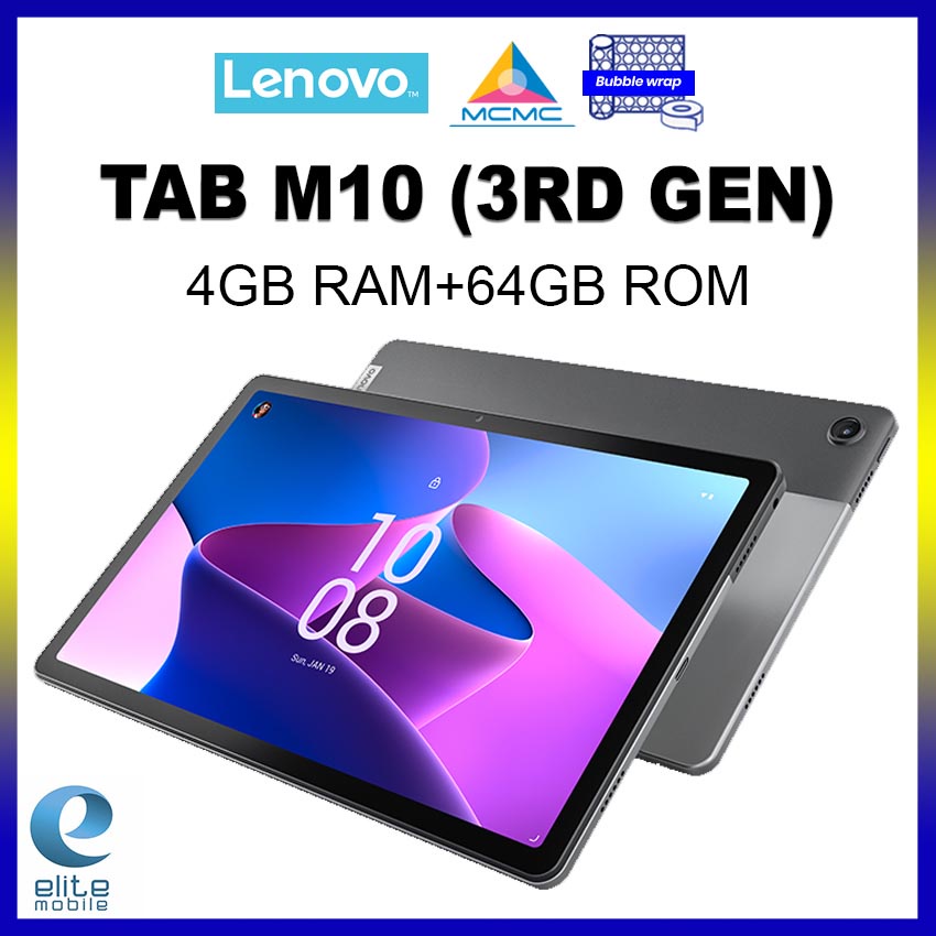 LENOVO Tab M10 HD 3rd Gen [4GB RAM+64GB ROM] 10.1 inch FHD display, Dual speakers 1 Year