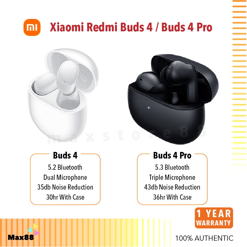 Xiaomi Redmi Buds 4 Pro Bluetooth Earphone TWS True Wireless Earbuds Noise  Cancelling 3 Mic Wireless Headphones ANC Headset 