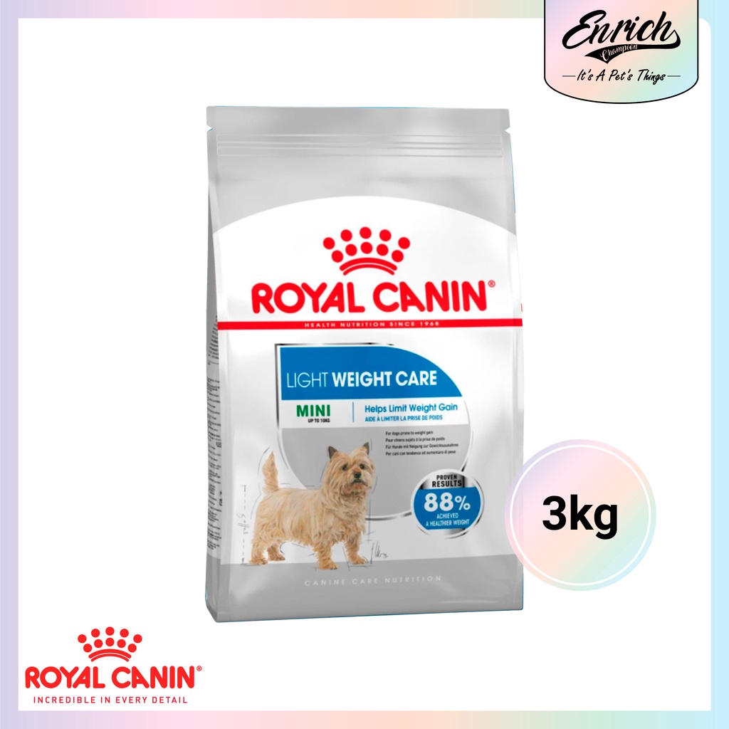 Royal Canin Dog Food Mini Light Weight Care 3kg Shopee Malaysia