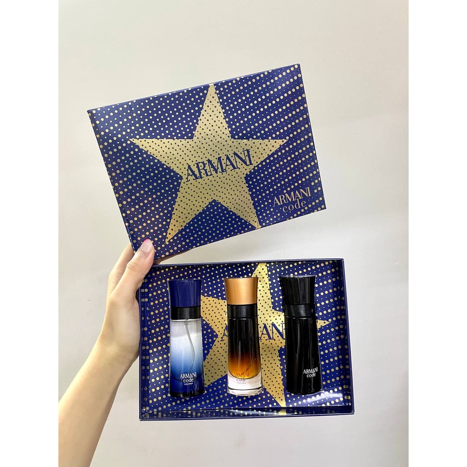 A R M A N L Code 3in1 3x30ml Blue Box Set Shopee Malaysia