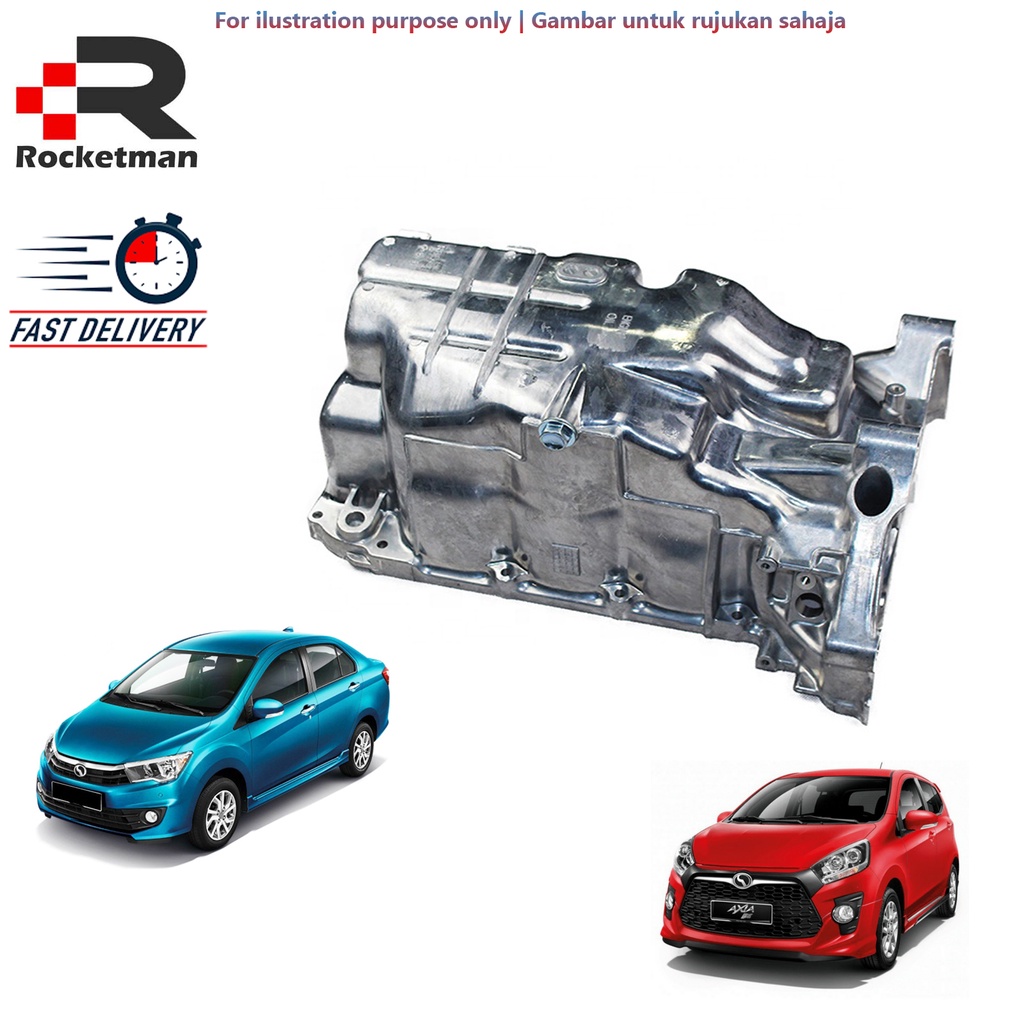 Oem Engine Oil Sump Assy Perodua Axia Bezza Oil Pan Shopee Malaysia