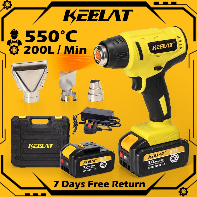 KEELAT 2000W Cordless Heavy Duty Hand Hold High Temperature Hot Air