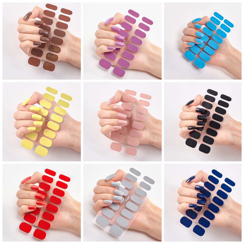 New Fashion DIY Finger Nail Sticker 3D Nail Sticker 14Pcs/sheet CS001 ...