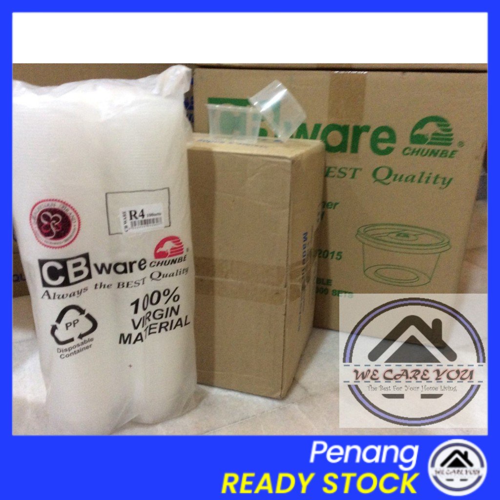 Wecareyou20 100PCS Round Disposable Plastic Food Container 100CC Bekas ...
