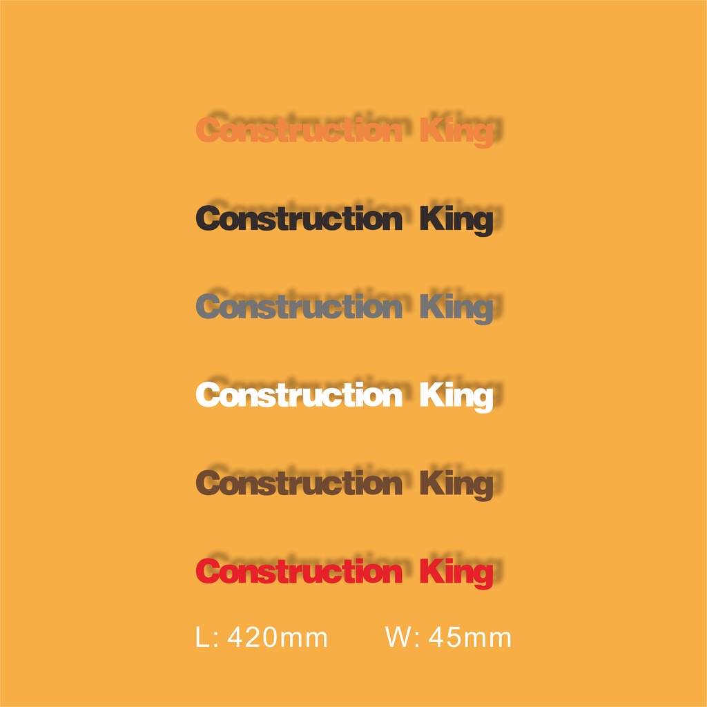 Backhoe Loader Case 580 "Construction King" Sticker. 7 colors chooses ...