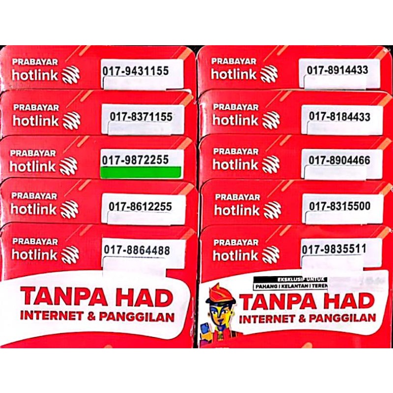 Vip Number Hotlink Prepaid | Shopee Malaysia