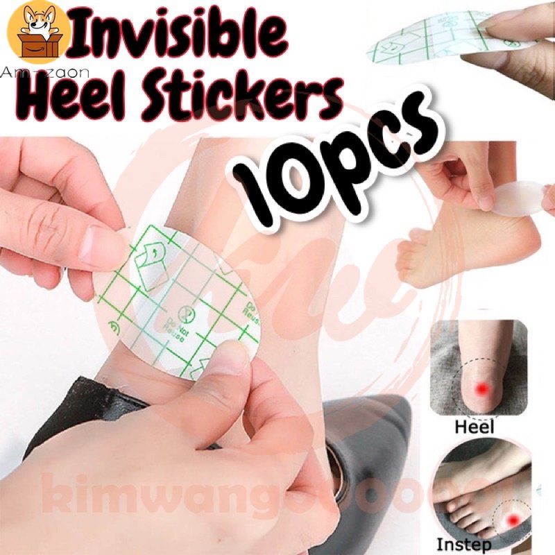 [Am-az] 10pcs Heel Sticker Wear-Resistant Foot Invisible | Shopee Malaysia