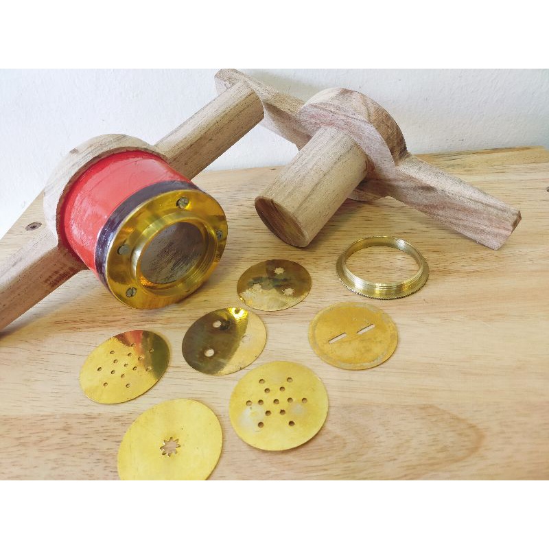 Solid Wooden Muruku Mould Set (6 Achi) | Shopee Malaysia