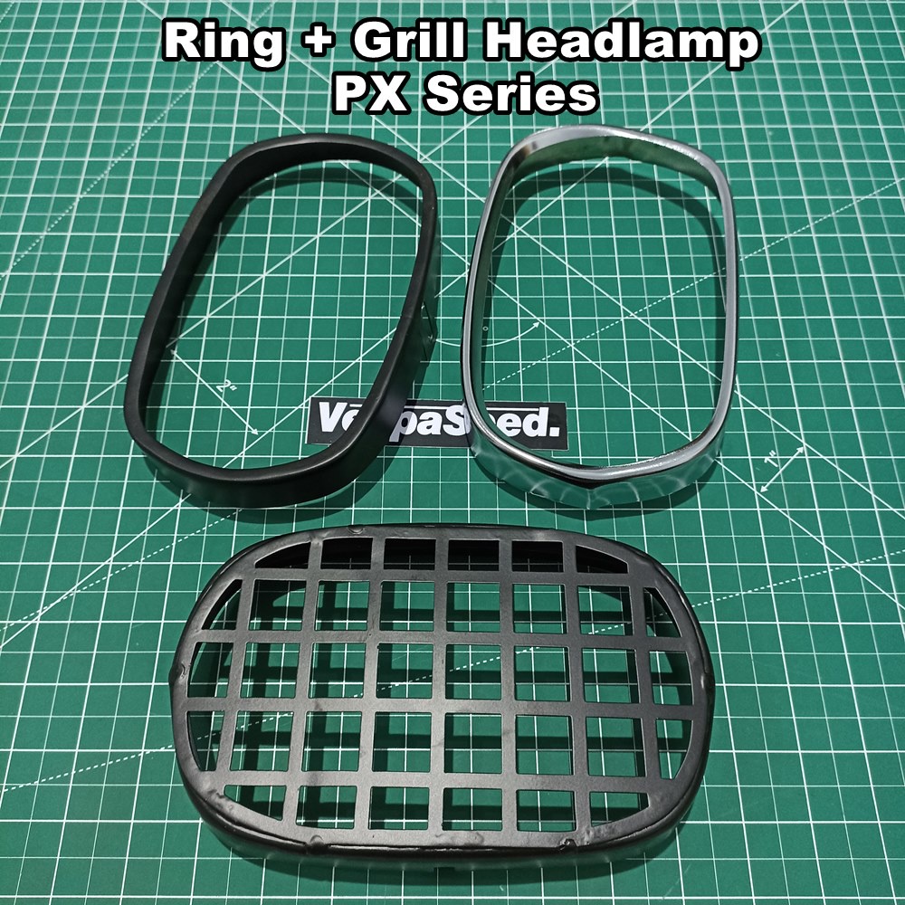 List Ring Grill Headlamp Vespa PX Exclusive Spartan Strada Laser Cut