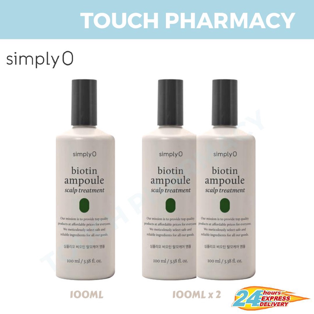 SimplyO Biotin Ampoule For Hair Loss 100ML / 100ML X 2EA (Twin Packs