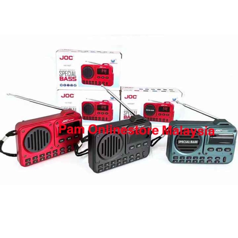 JOC New Model H678BT Portable Bluetooth Radio Speaker | Shopee Malaysia