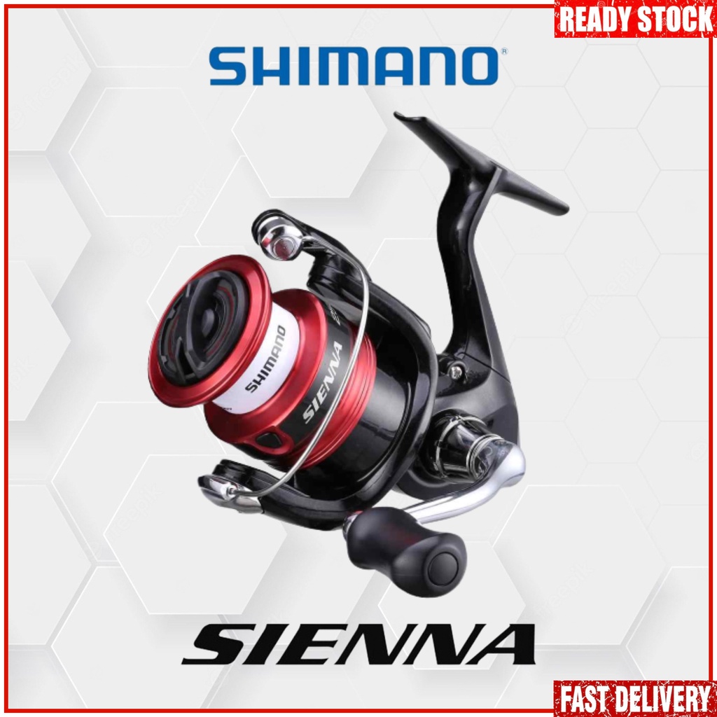 Shimano Sienna Spinning Fishing Reels 2019, 500 1000 2000 2500 2500HG  C3000 4000
