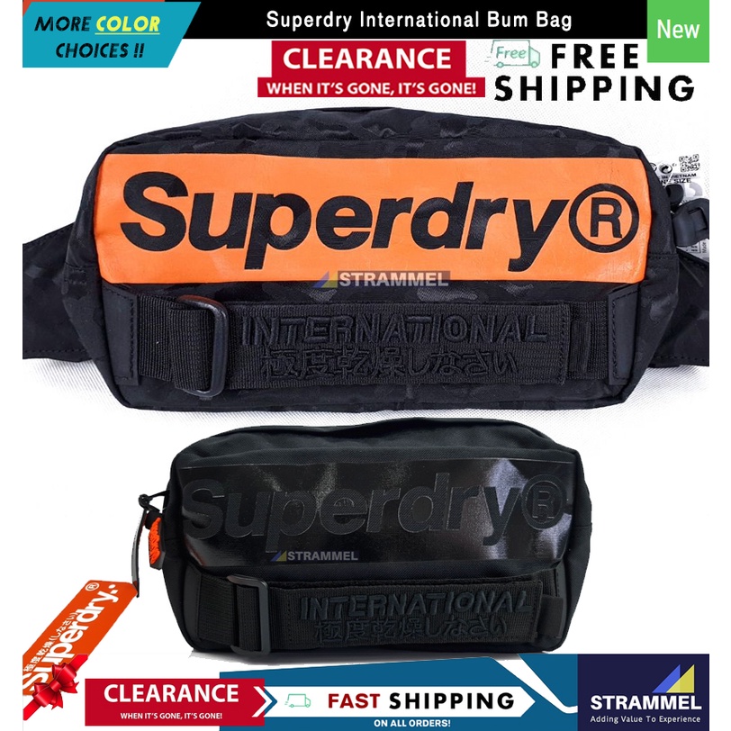 [100 Authentic] Superdry International Bum Bag 4 Litre Waist Pouch