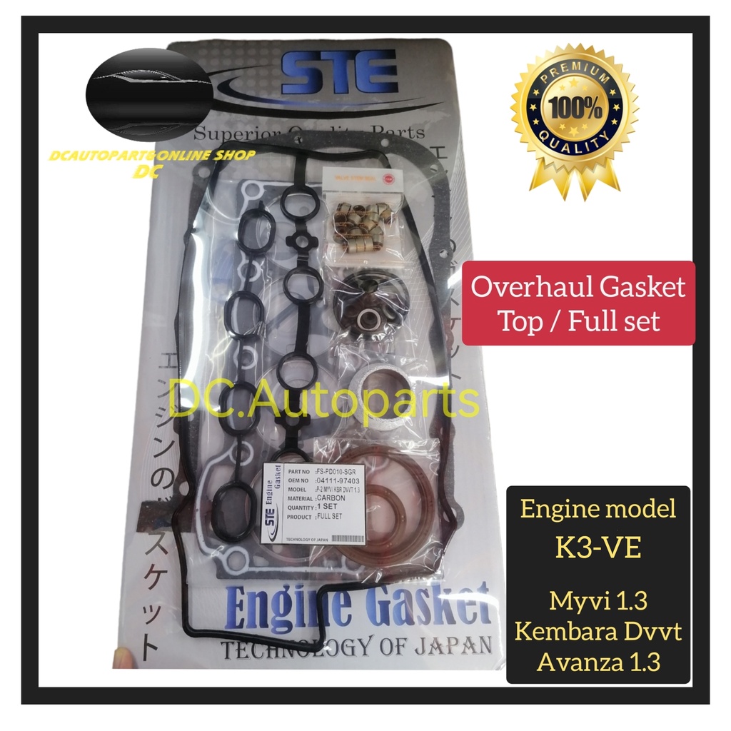 PERODUA MYVI 1.3 KEMBARA DVVT TOYOTA AVANZA 1.3 K3-VE ENGINE HEAD TOP ...