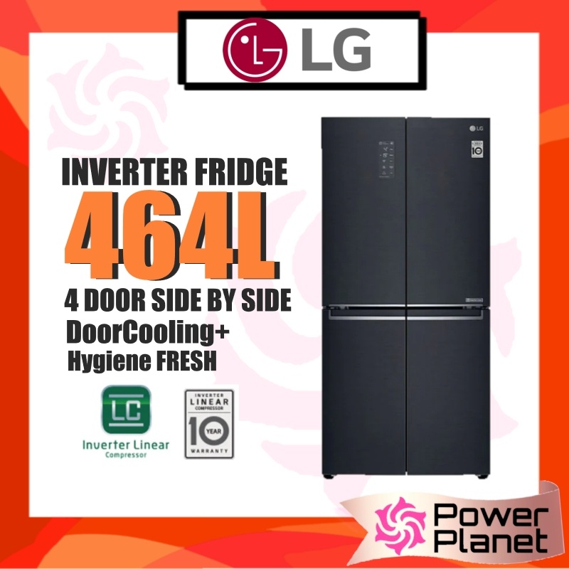 LG 464L Side by Side 4 Door Fridge GCB22FTQPL Inverter French Door GC