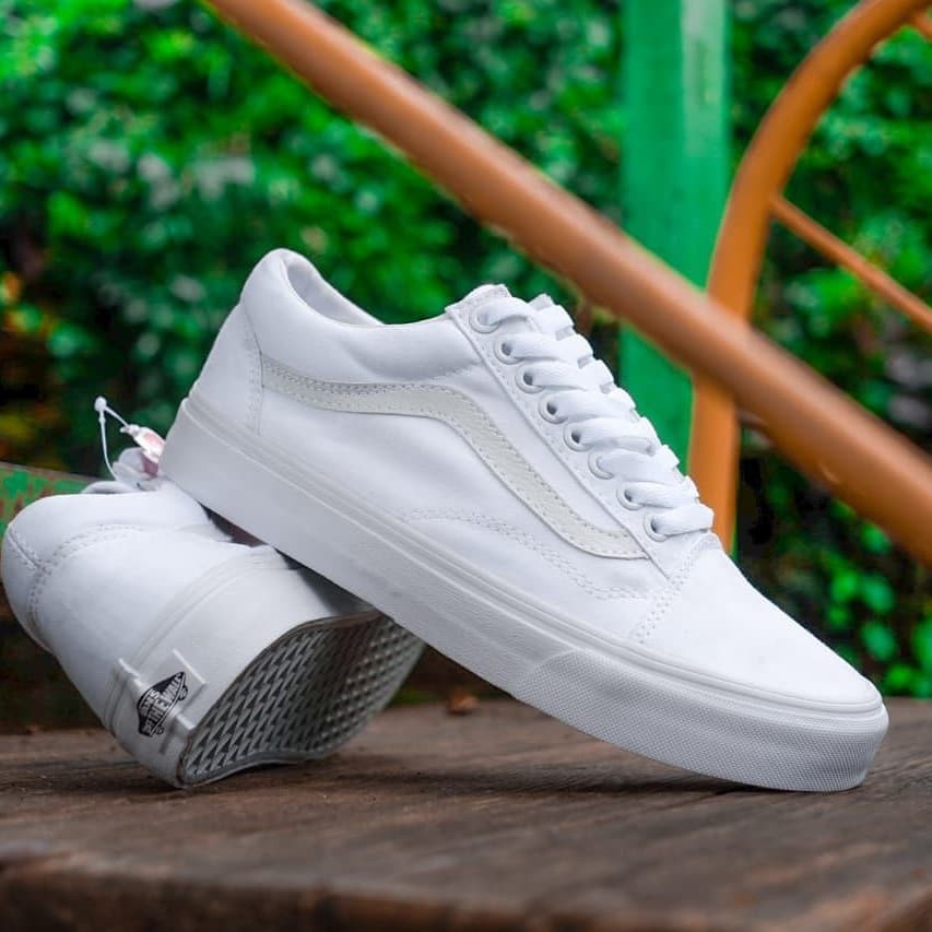 Vans full hot sale white original