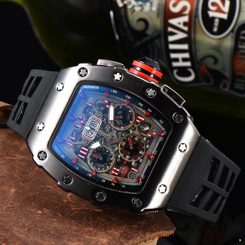 RIM Men's Watch Fashion MultiFunction Chronograph IP Plating Case 42mm